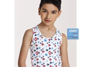 Erkek Çocuk Empirme Elastane Atlet