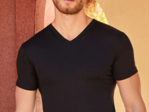 Berrak 1006 Erkek Siyah V Yaka