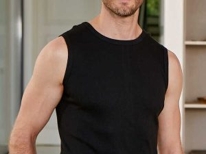 Berrak 1013 Erkek Ribana Siyah Kolsuz Badi